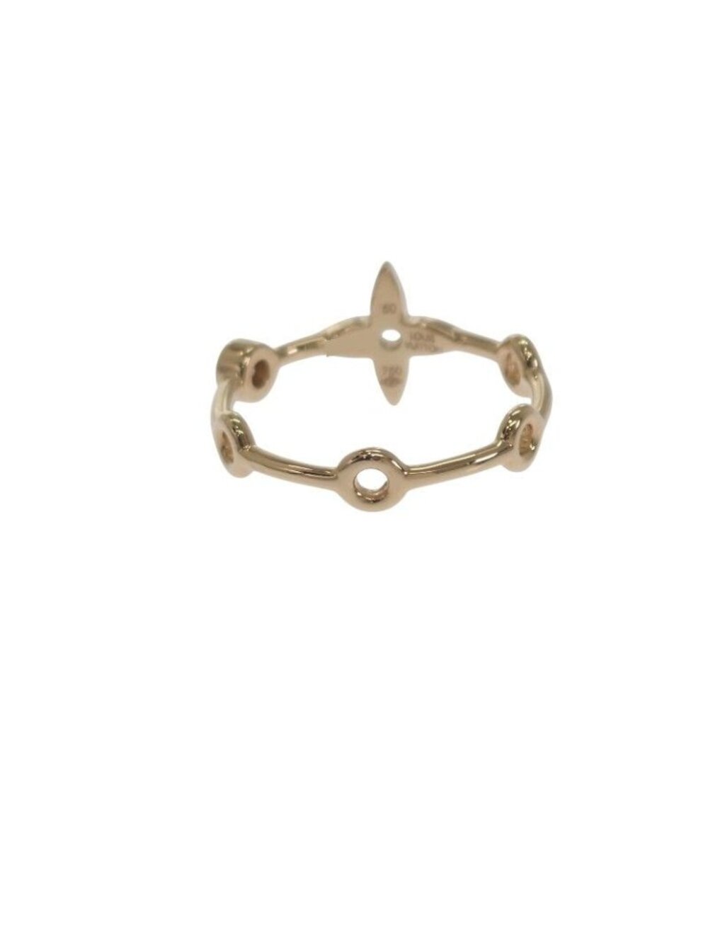 Louis Vuitton Monogram Skin 2 P No 10 Q9 A72 Ring 18K Yellow Gold Diamond - Picture 8 of 10